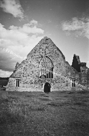 HOLY CROSS ABBEY  WEST GABLE AND WINDOW